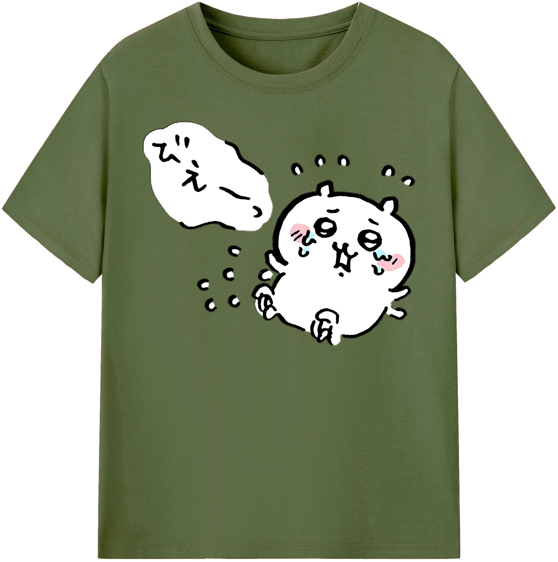 （画像用） ちいかわ ちいかわ Chii-kawa chiikawa 綿100％半袖Tシャツ（フロントプリント）